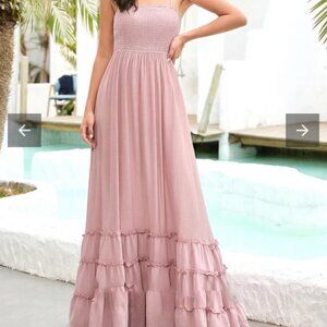 Sweet Lovely by Jen Pink Maxi Dress